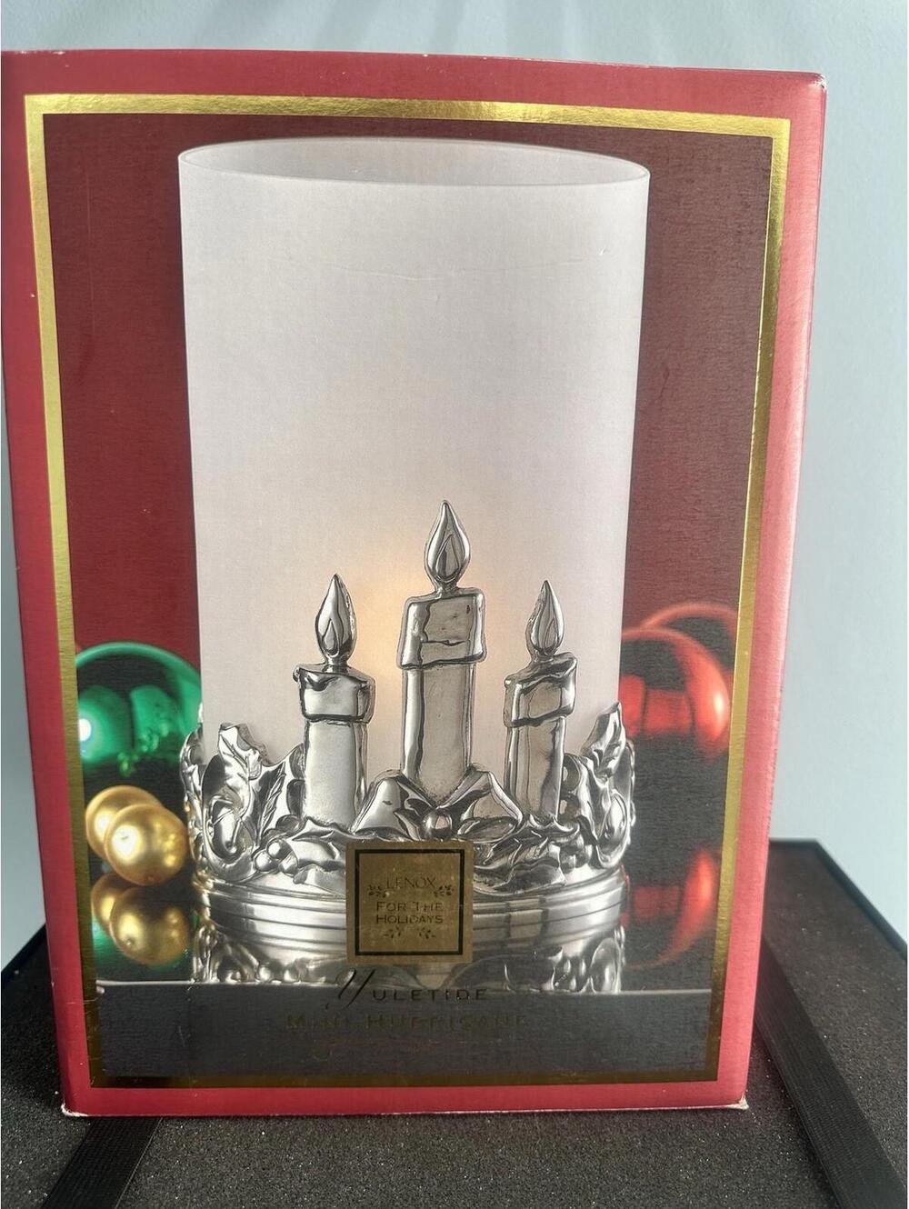 Lenox - Yuletide mini Hurricane - New In Box